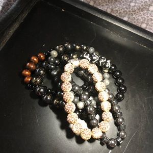 Men’s glass beads bracelets